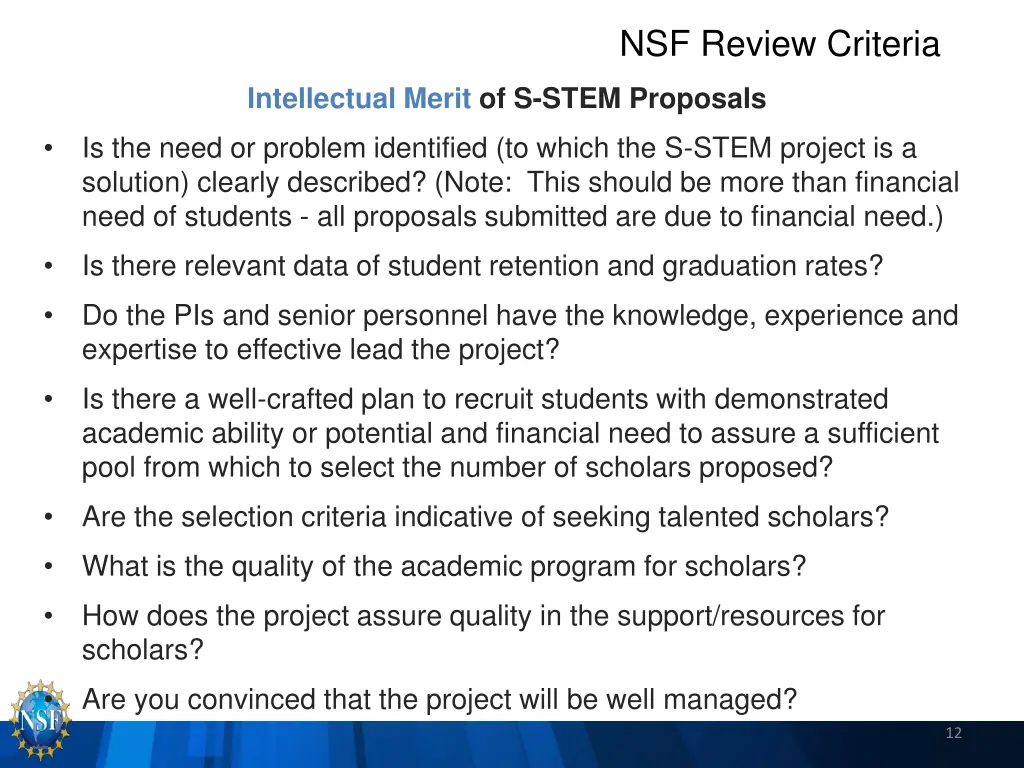 nsf review criteria