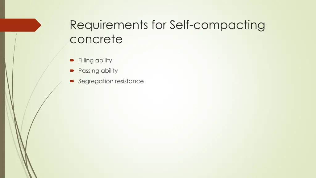 requirements for self compacting concrete