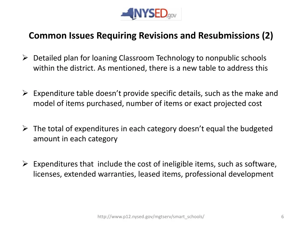 common issues requiring revisions 1