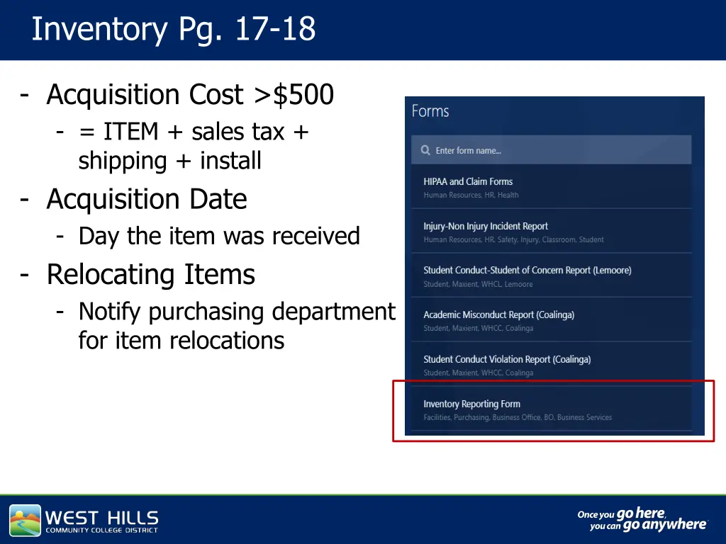 inventory pg 17 18