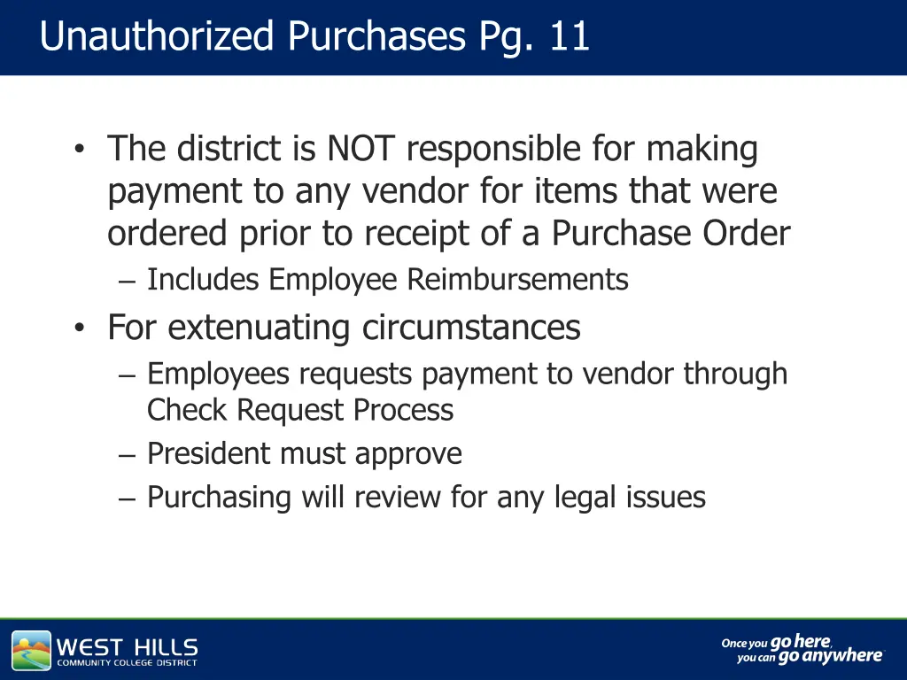 unauthorized purchases pg 11