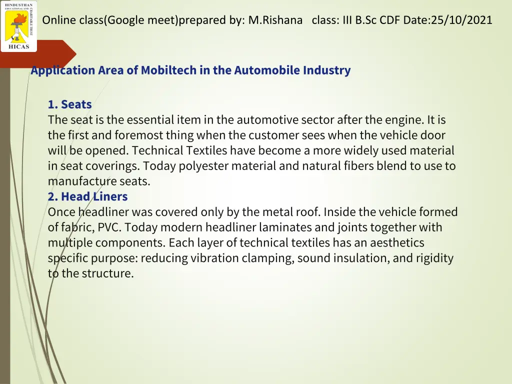 online class google meet prepared by m rishana 24
