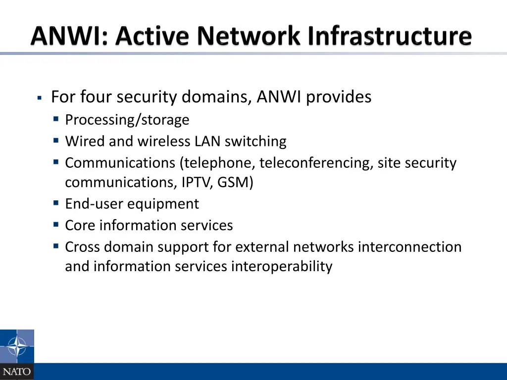 for four security domains anwi provides