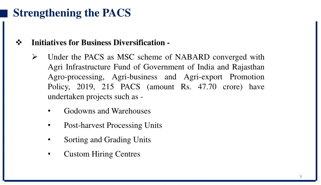 strengthening the pacs 1