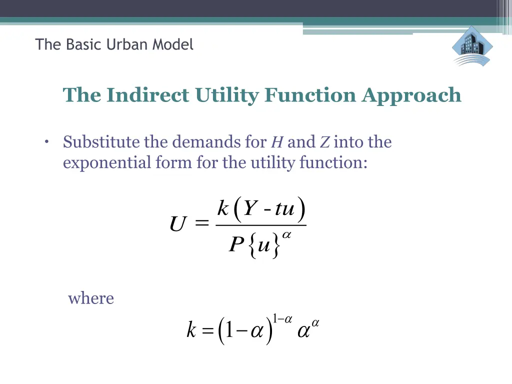 the basic urban model 12