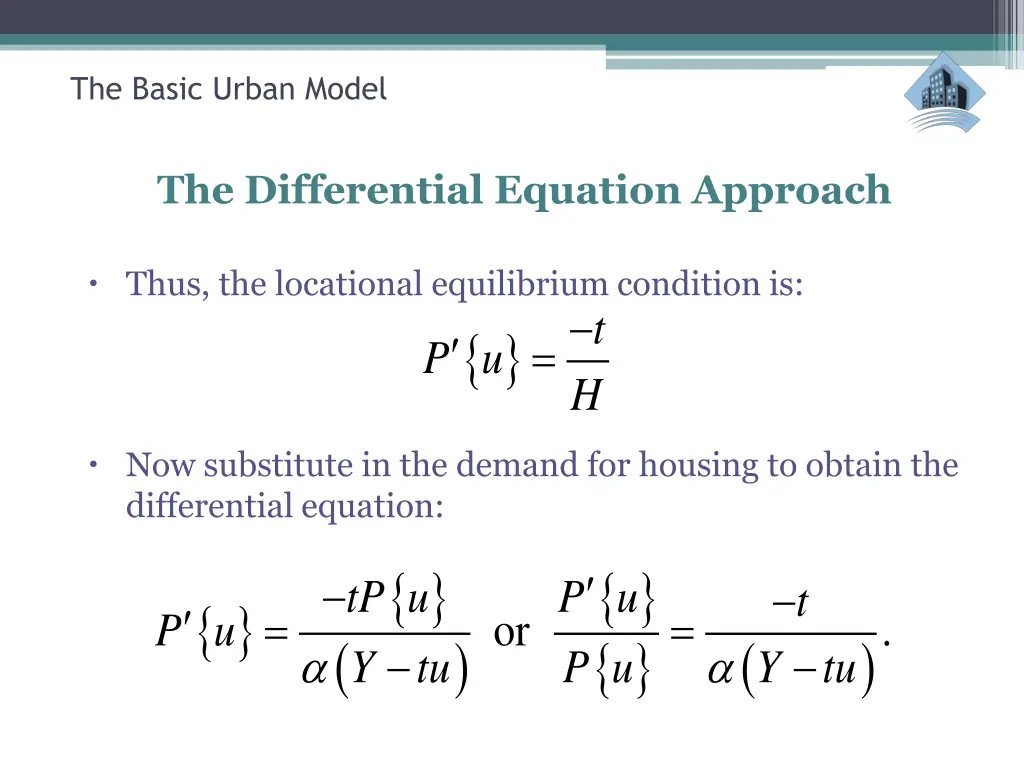 the basic urban model 16