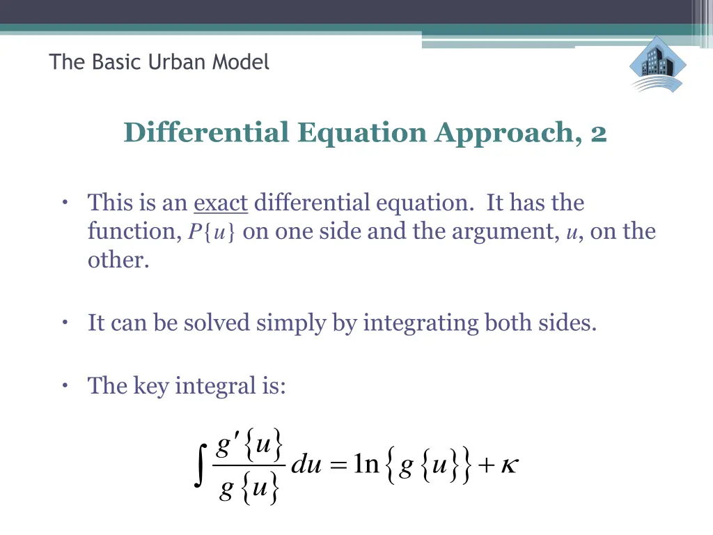 the basic urban model 17