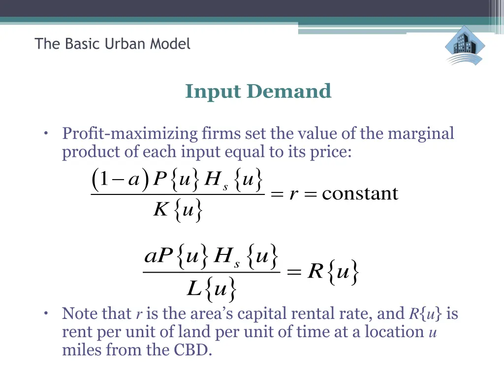 the basic urban model 21