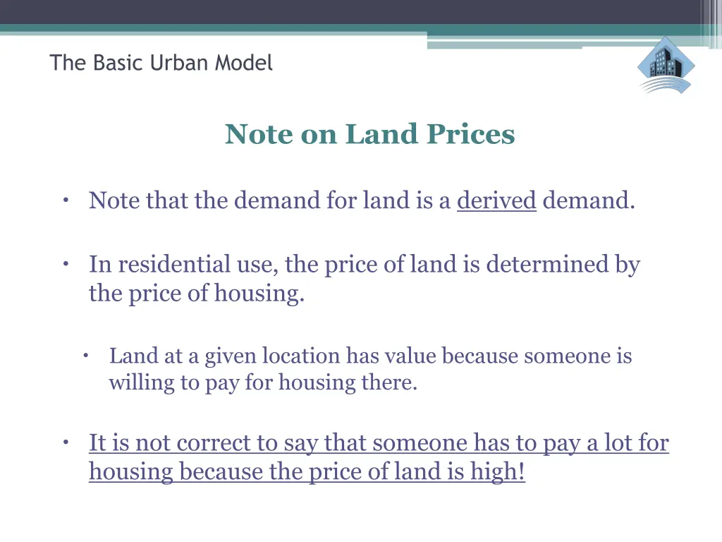 the basic urban model 22