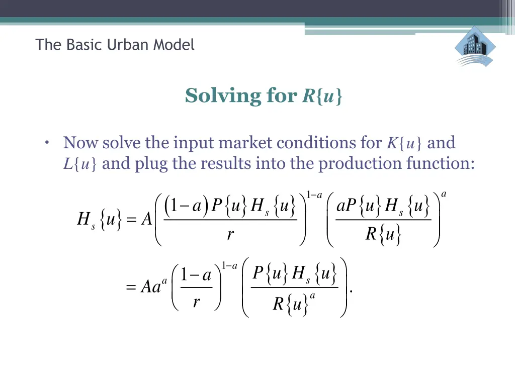 the basic urban model 23