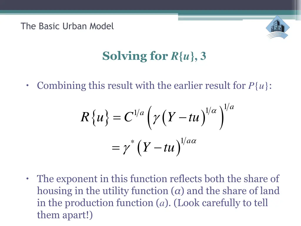 the basic urban model 25
