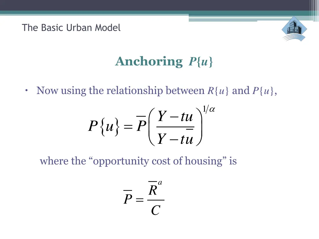 the basic urban model 31