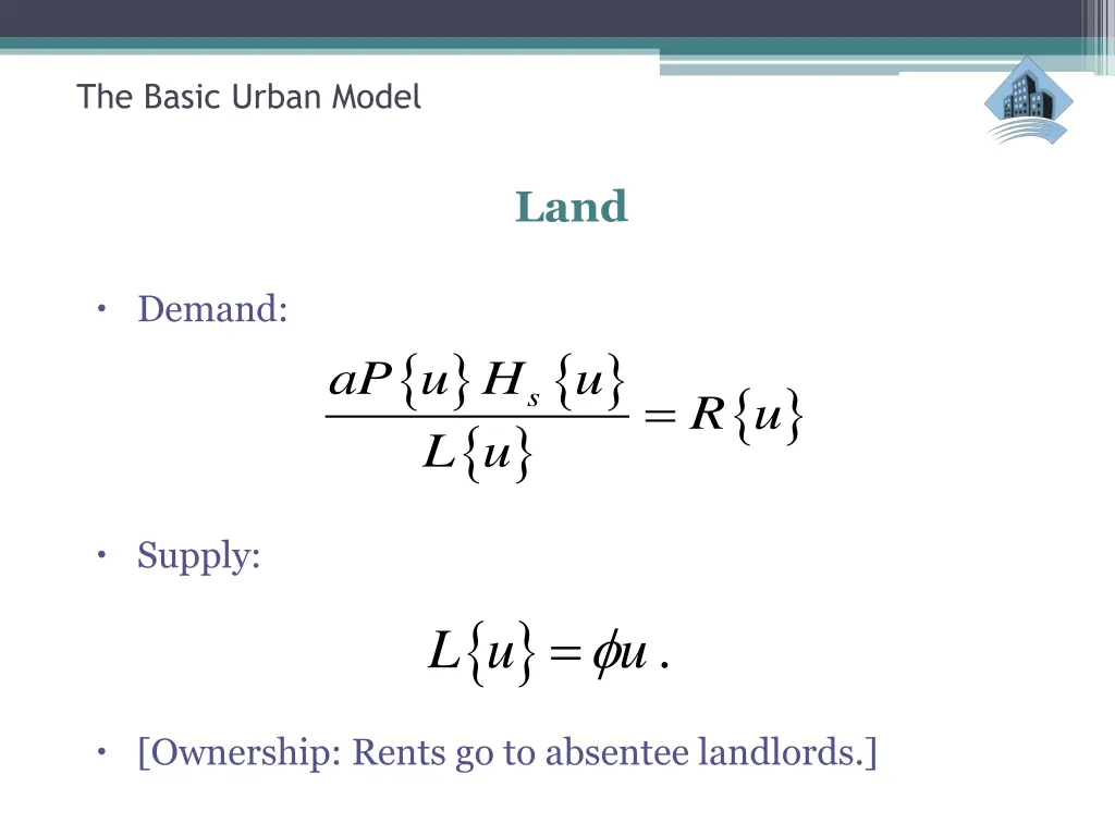 the basic urban model 35