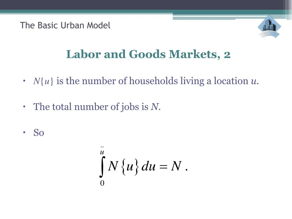 the basic urban model 39