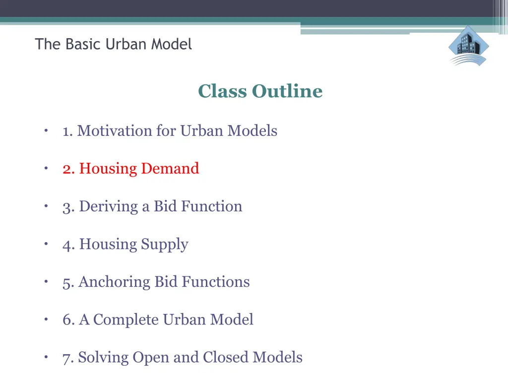 the basic urban model 4