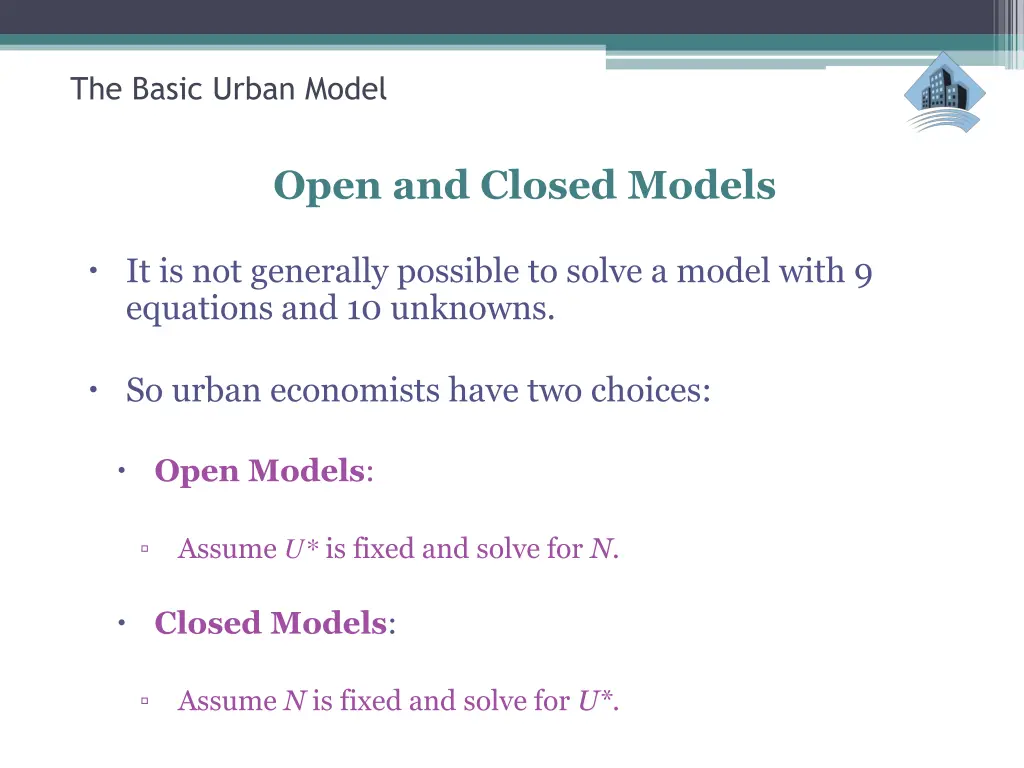 the basic urban model 44