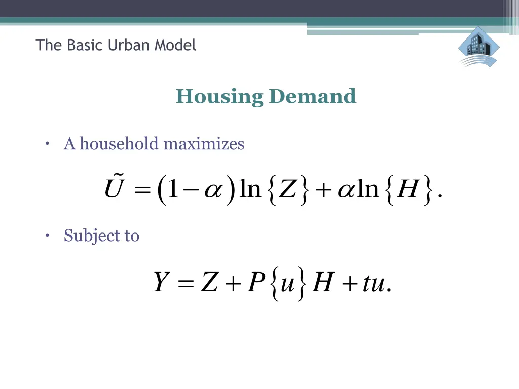 the basic urban model 5