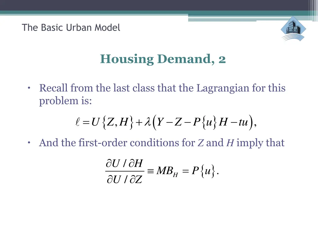 the basic urban model 6
