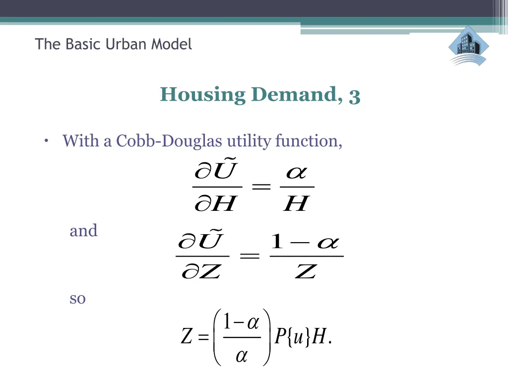 the basic urban model 7