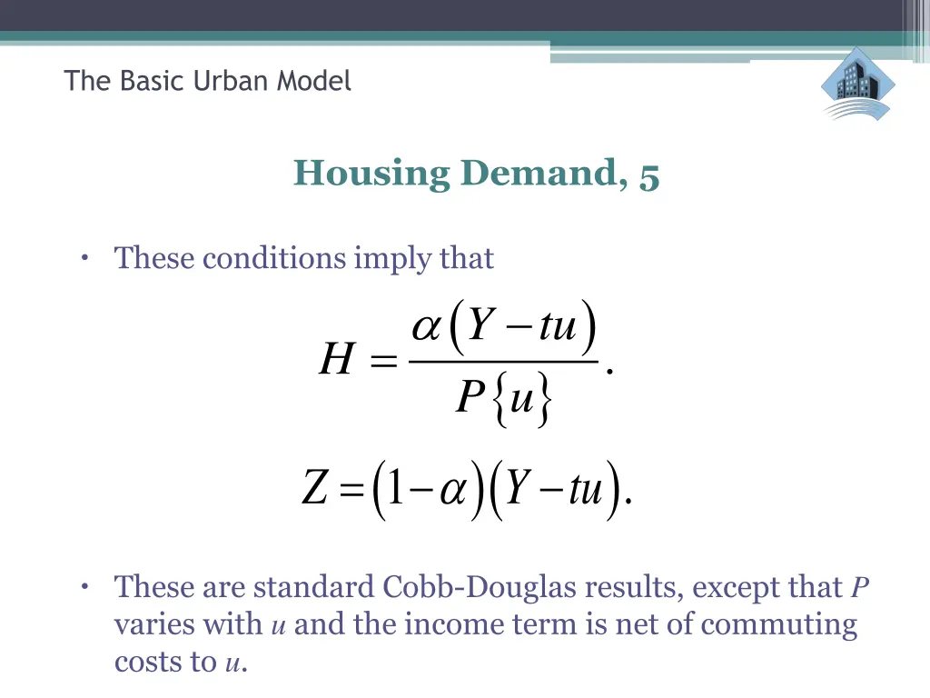 the basic urban model 9