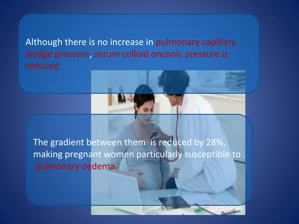 although there is no increase in pulmonary