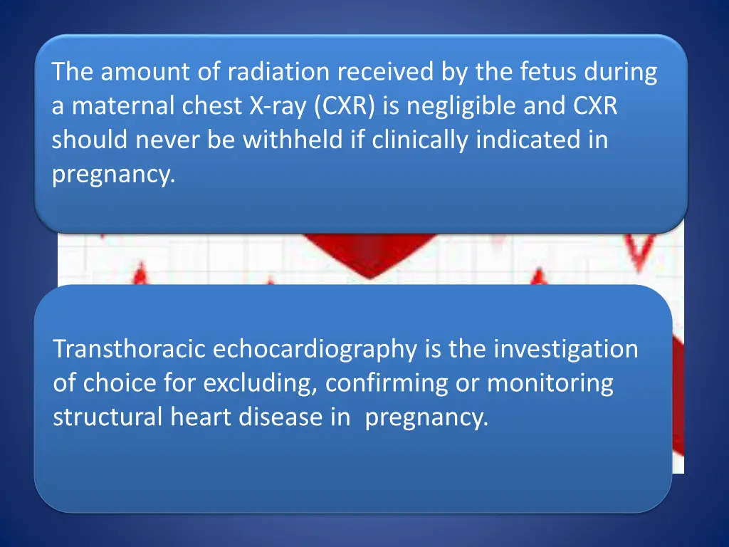 the amount of radiation received by the fetus