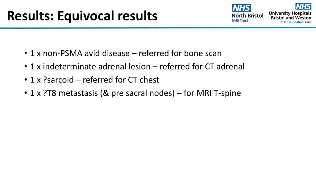 results equivocal results