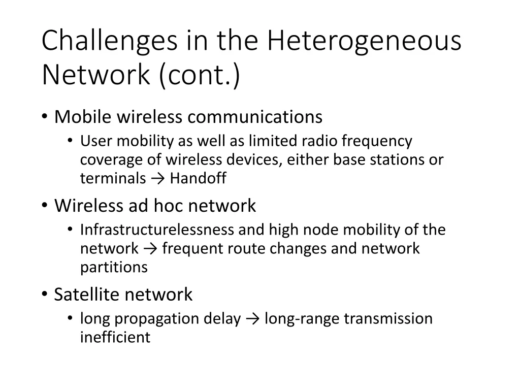 challenges in the heterogeneous network cont 4