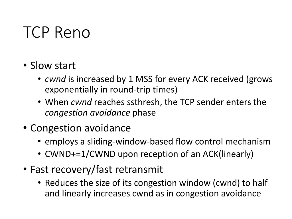 tcp reno