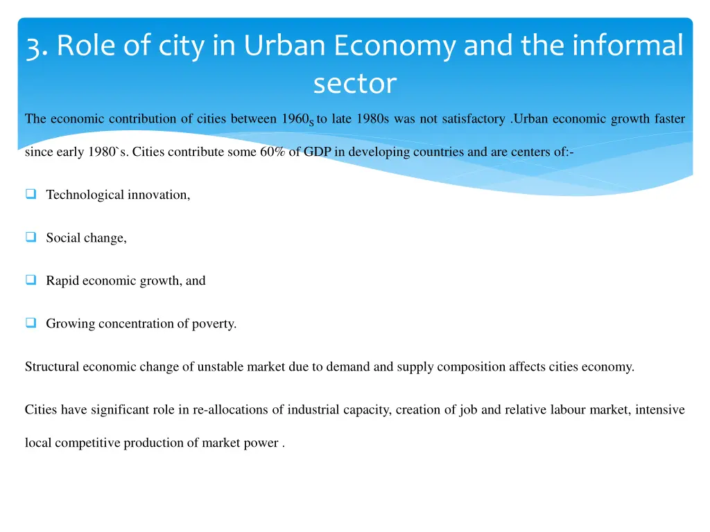 3 role of city in urban economy and the informal