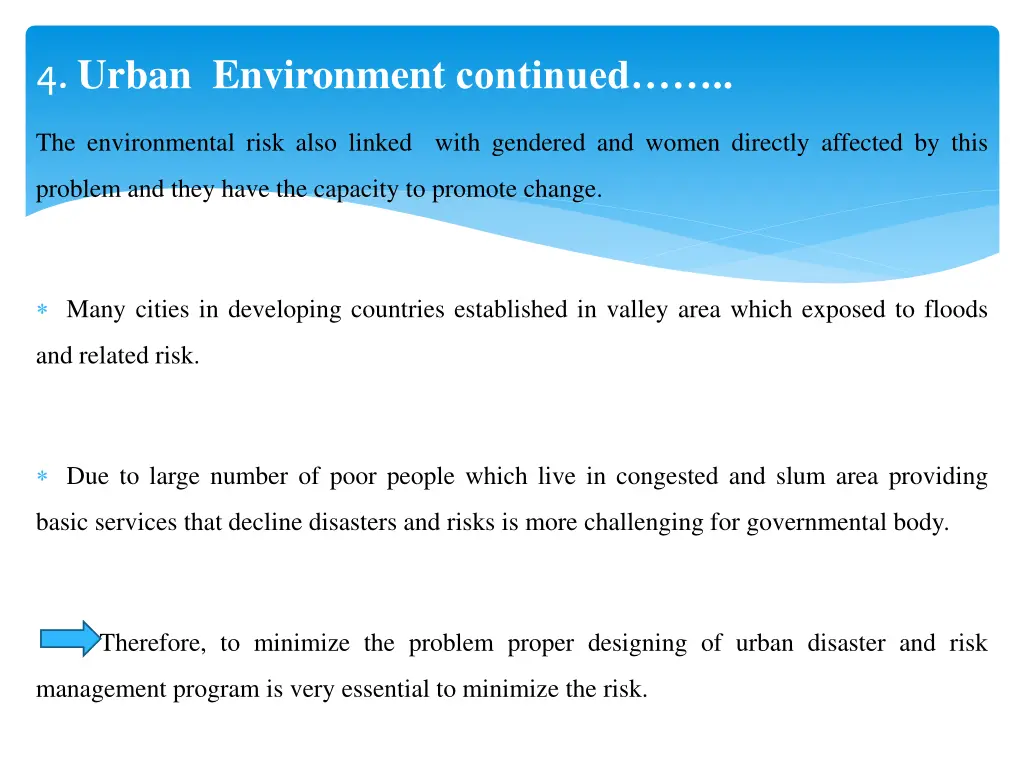 4 urban environment continued 3