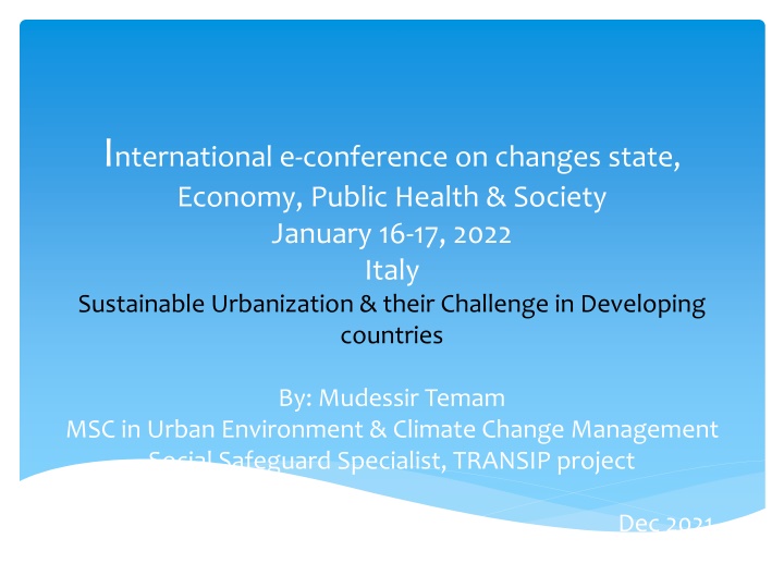 i nternational e conference on changes state