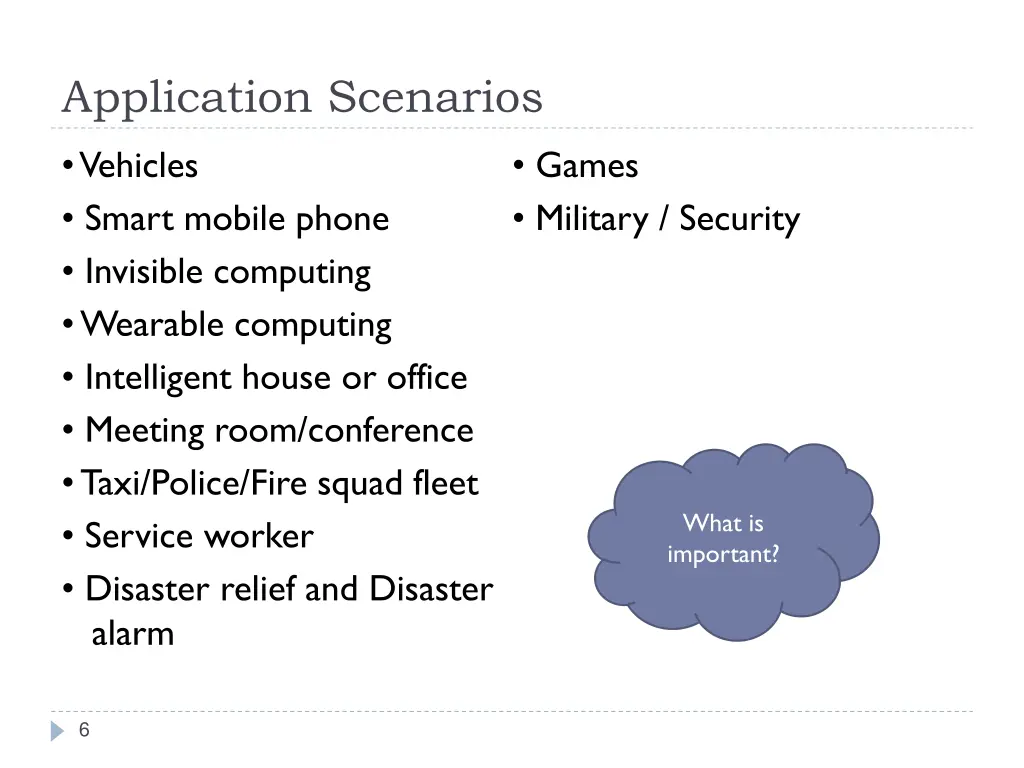 application scenarios