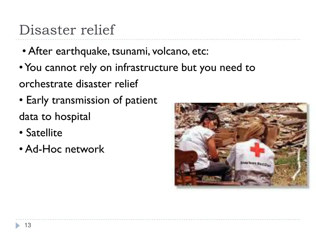disaster relief
