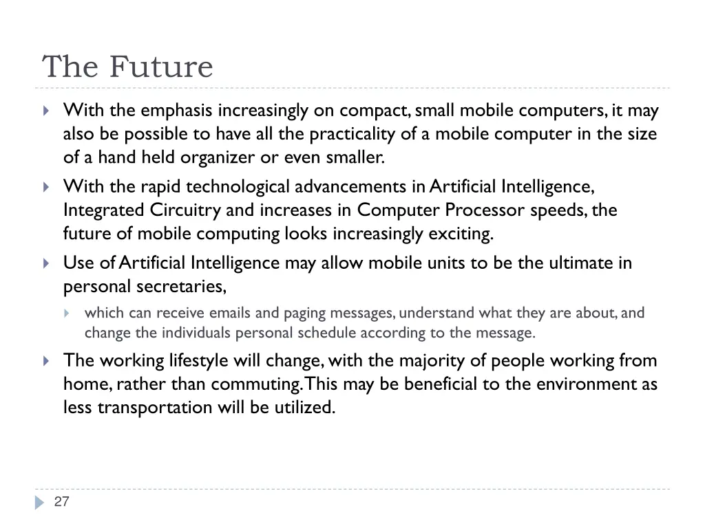 the future