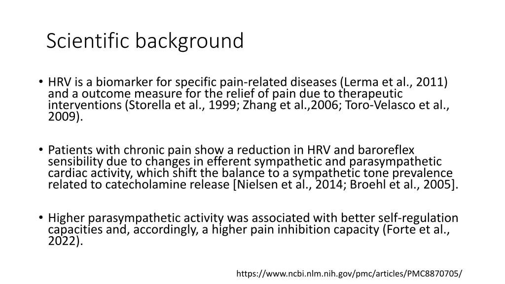 scientific background