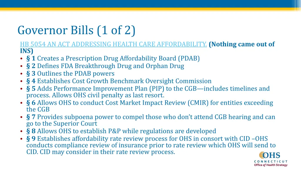 governor bills 1 of 2 hb 5054 an act addressing