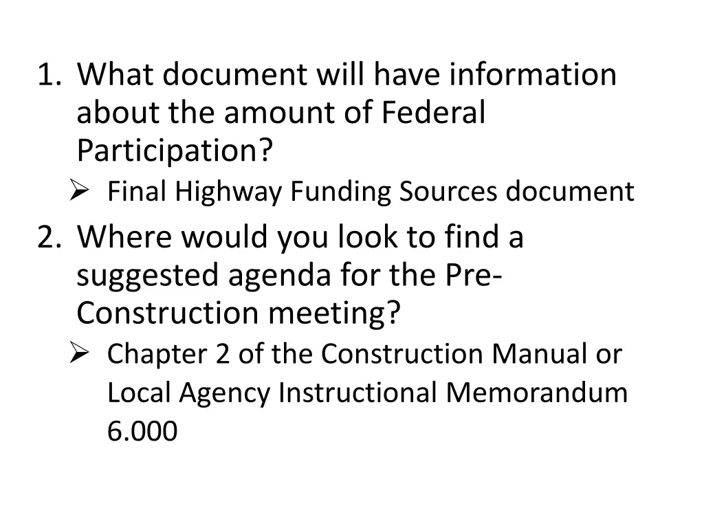 1 what document will have information about