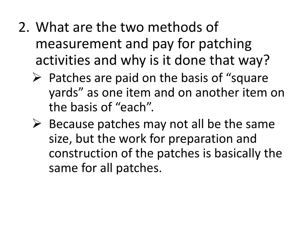 2 what are the two methods of measurement
