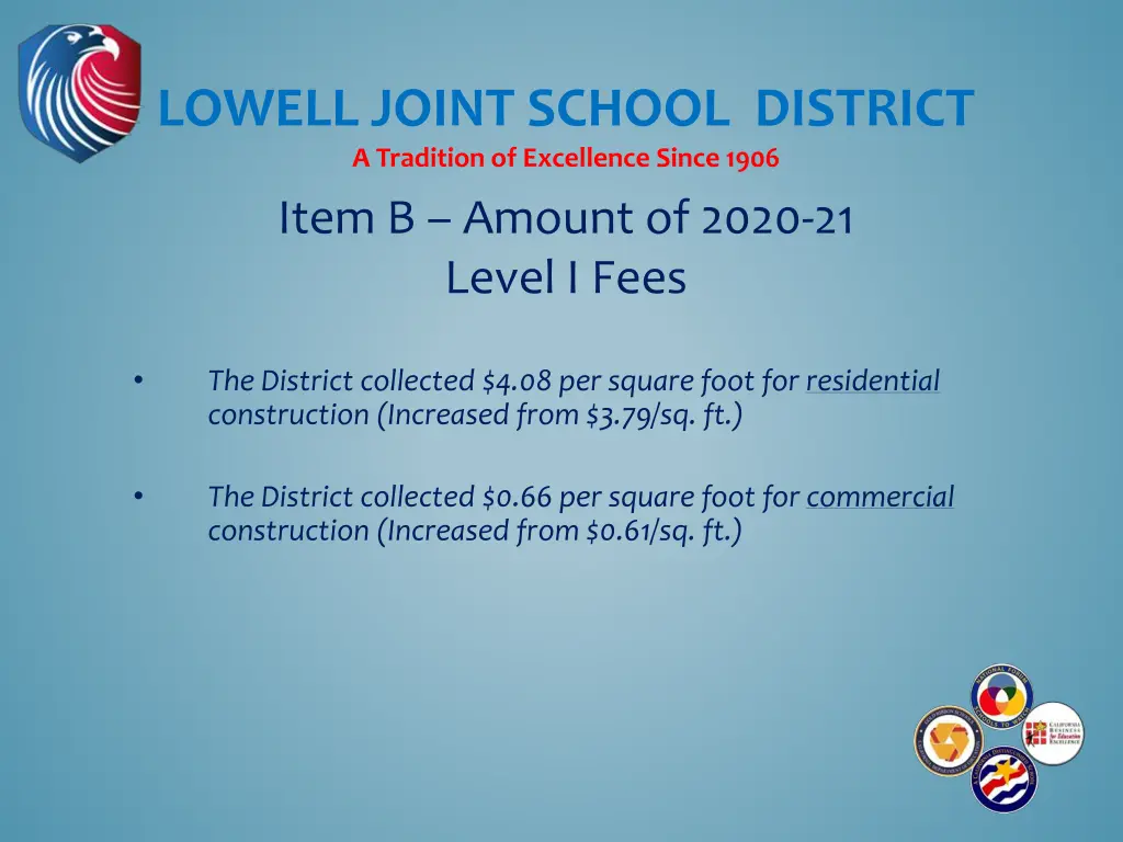 lowell joint school district a tradition 3