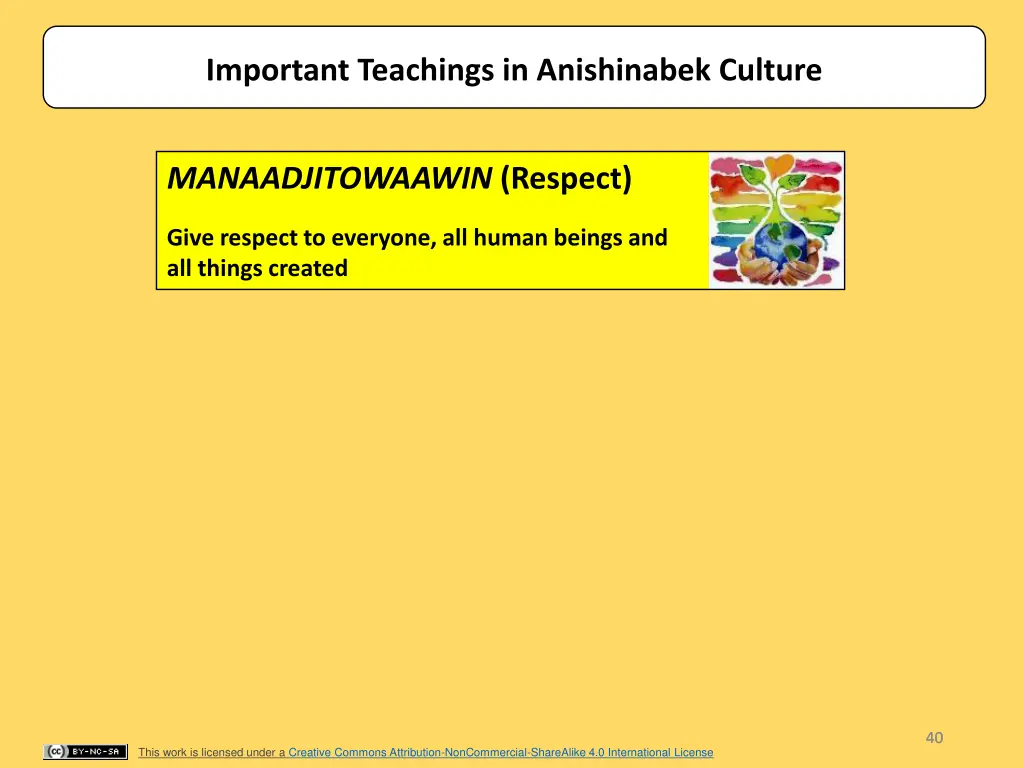 important teachings in anishinabek culture