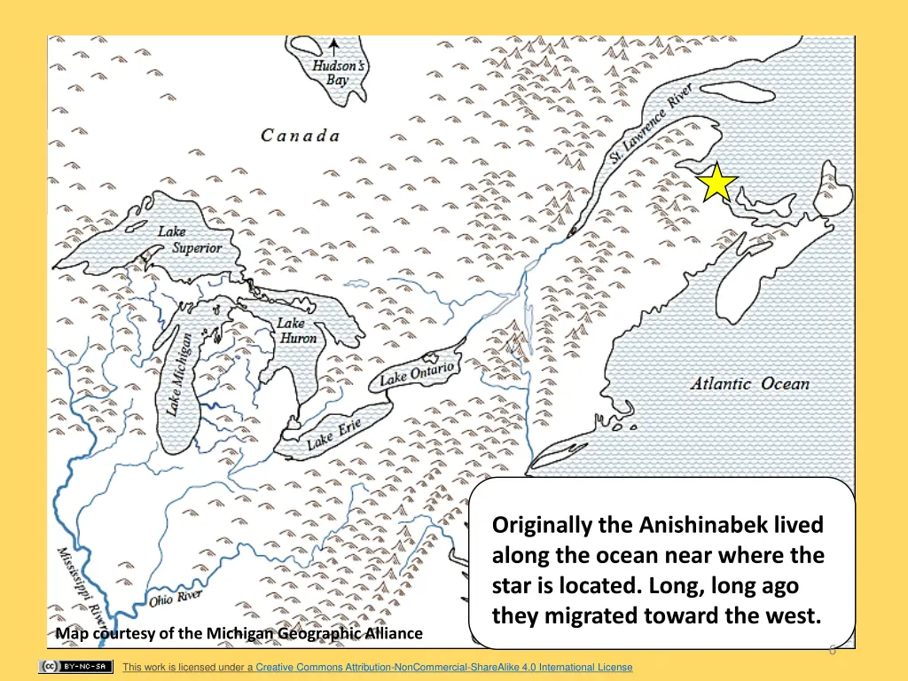 originally the anishinabek lived along the ocean