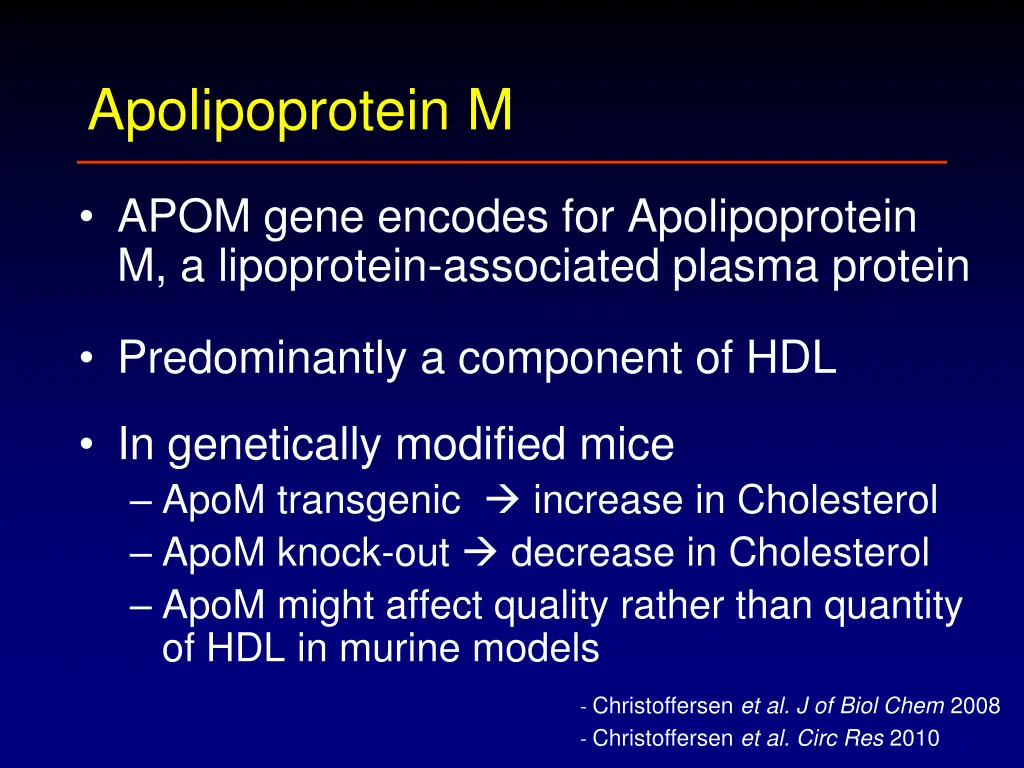 apolipoprotein m