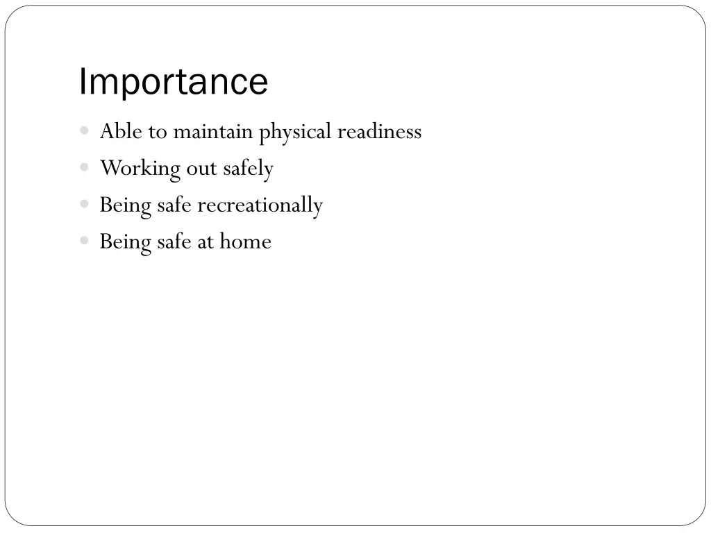 importance