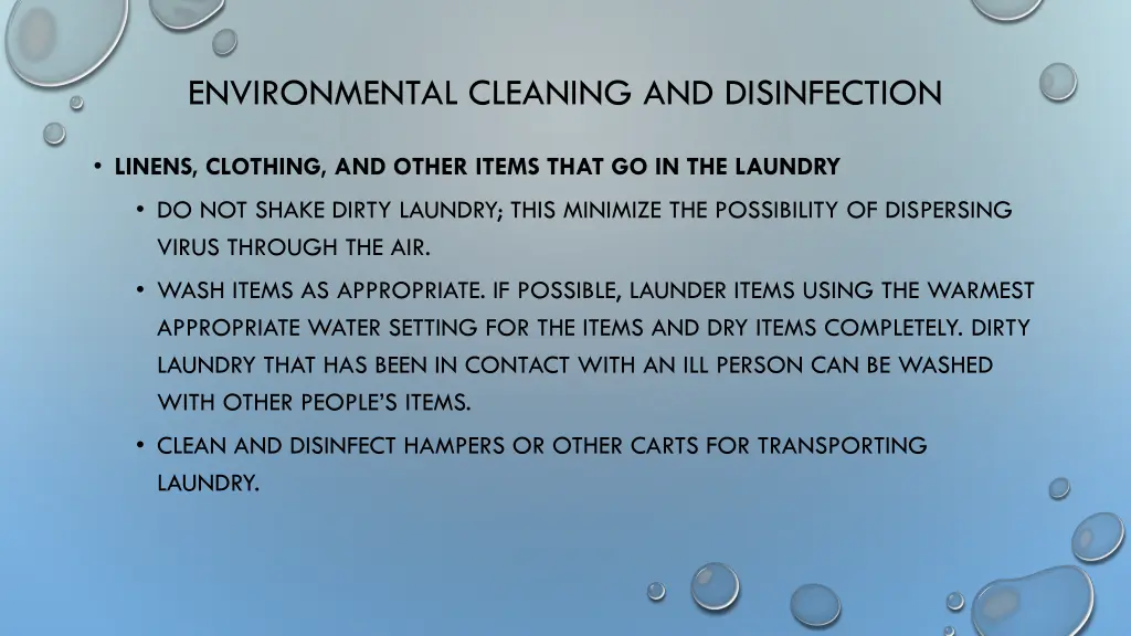 environmental cleaning and disinfection 2