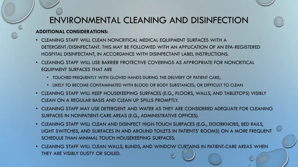 environmental cleaning and disinfection 3