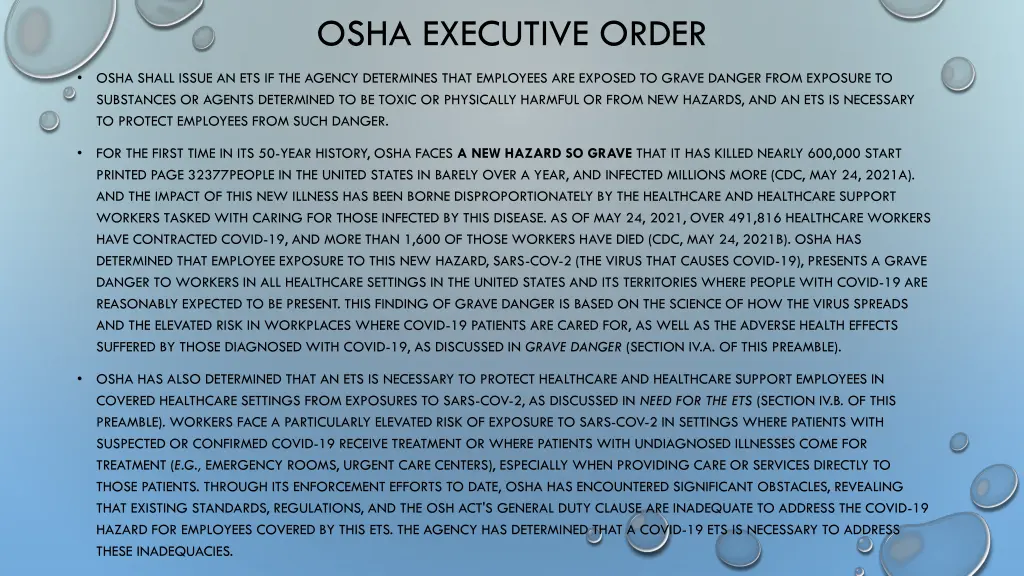 osha executive order
