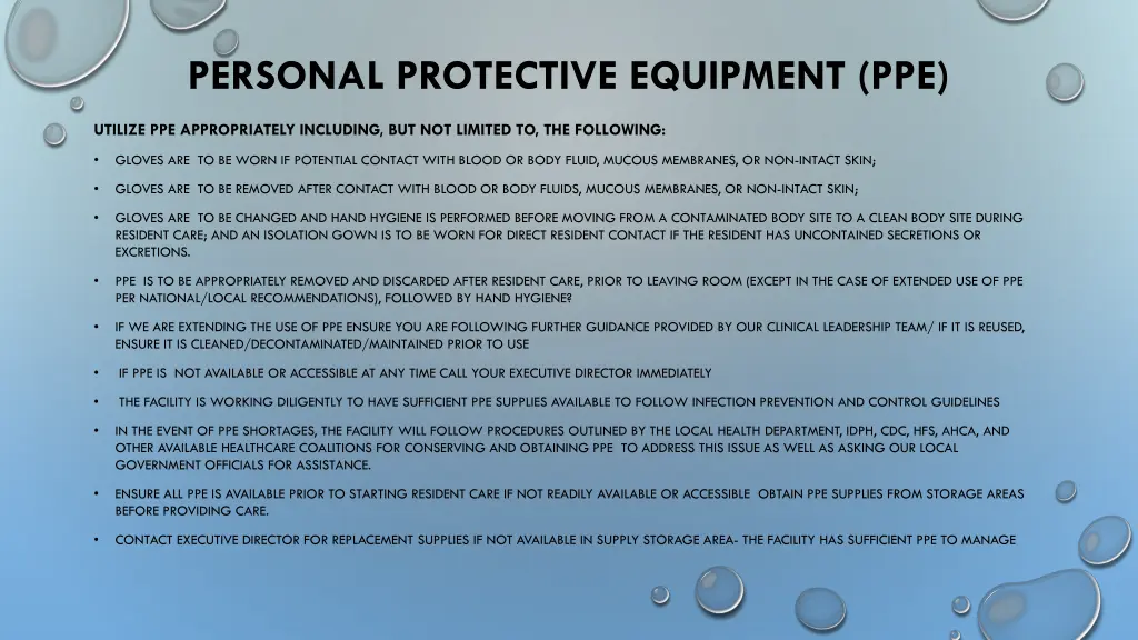 personal protective equipment ppe