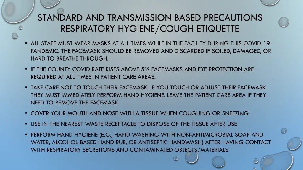 standard and transmission based precautions 3