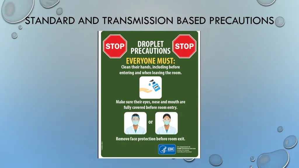 standard and transmission based precautions